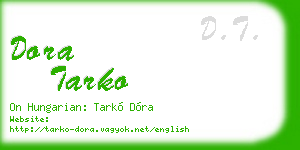 dora tarko business card